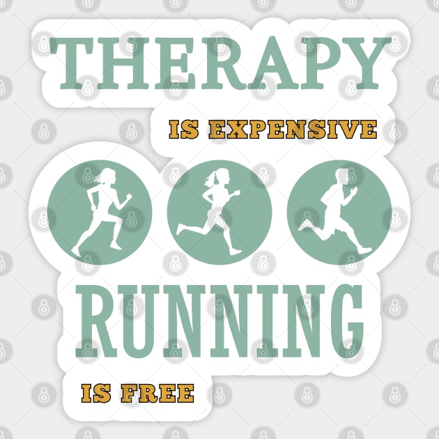 Run to Wellness: Cost-Free Therapy Sticker by Toonstruction